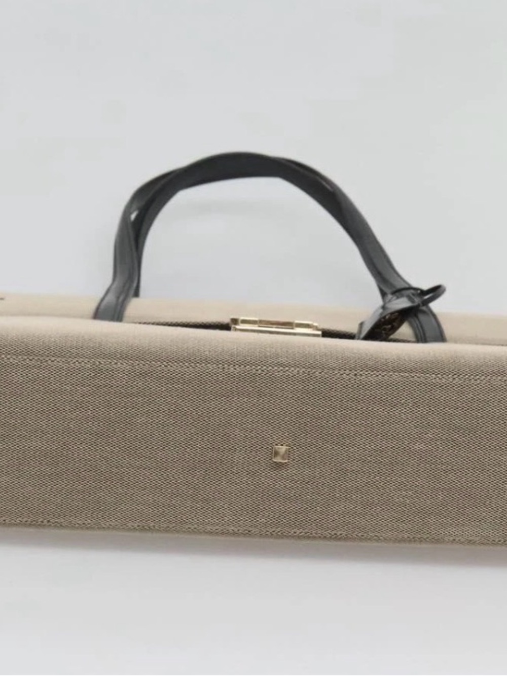 Gucci Lady Lock Flap Tote Canvas  Bag and Gold Lock-Preowned - Picture 7 of 12